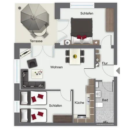 Apartment Duenenblick 37 *